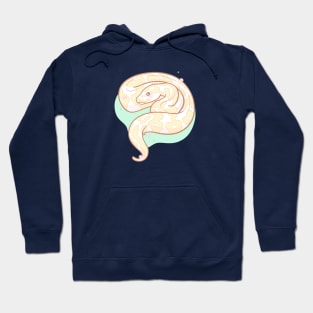 Albino Ball Python Original Illustration Hoodie